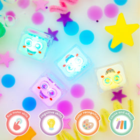 Glo Pals light-up cubes add a playful glow to bath and sensory play.