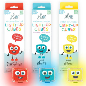 Glo Pals water-activated cubes in a 12-pack for sensory play