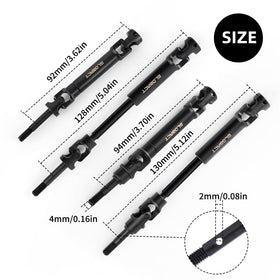 GLOBACT 1144 steel CVD drive shaft rear view boosts durability under off-road use