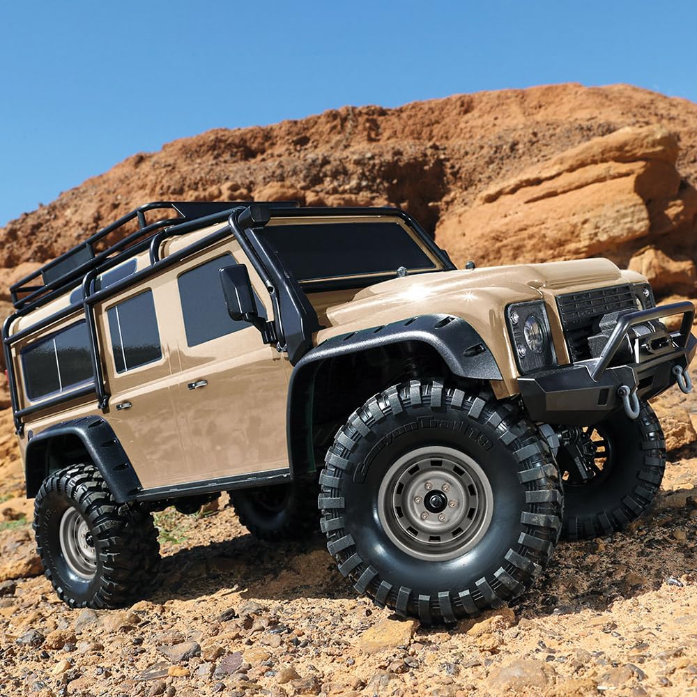 Globact retro-style wheel aesthetic adds premium look to RC crawlers.