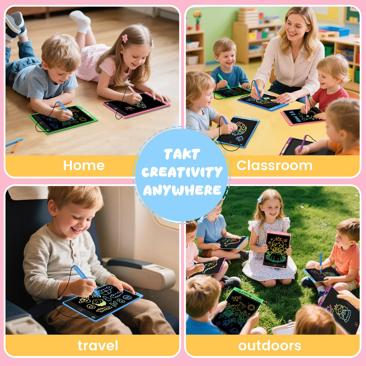 Glochin 8.5-inch screen keeps kids focused during long trips.