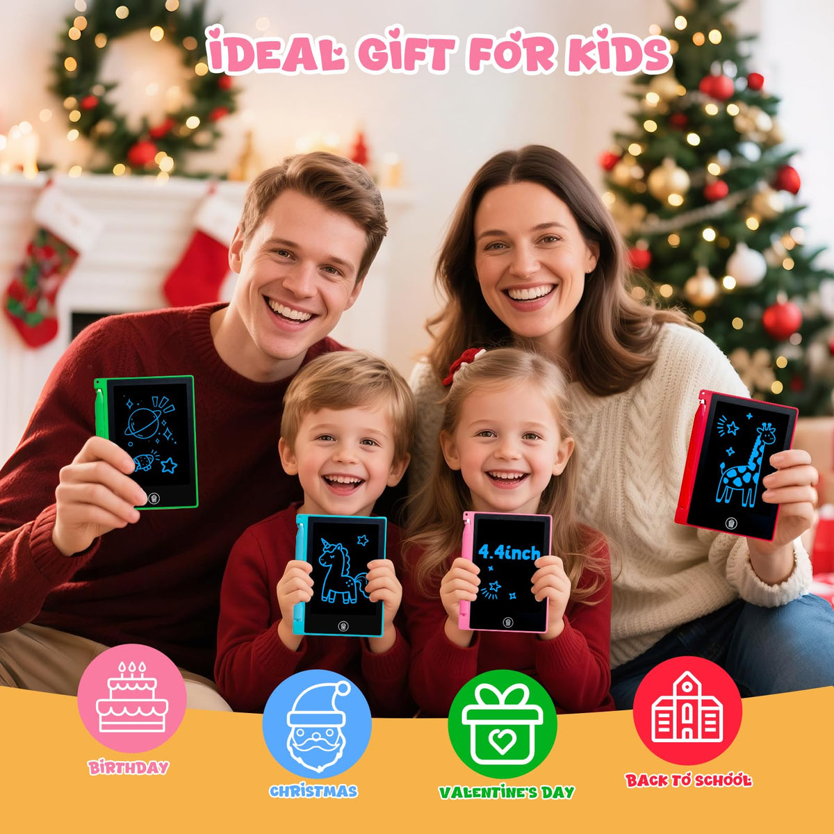 Glochin 24-pack mini LCD tablets, kid-friendly learning and drawing on the go.