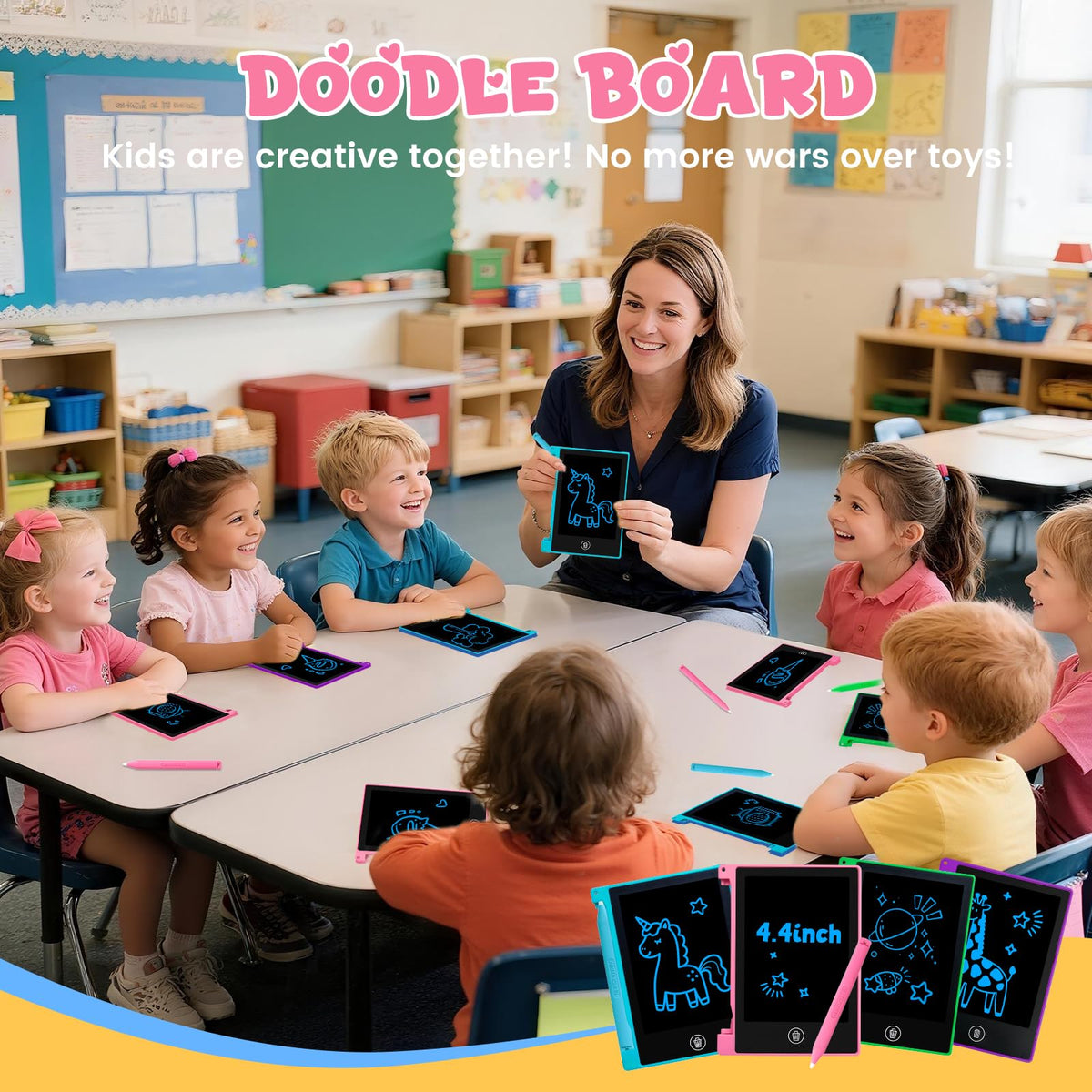 Glochin tablet with stylus showing clean strokes and erase capability.