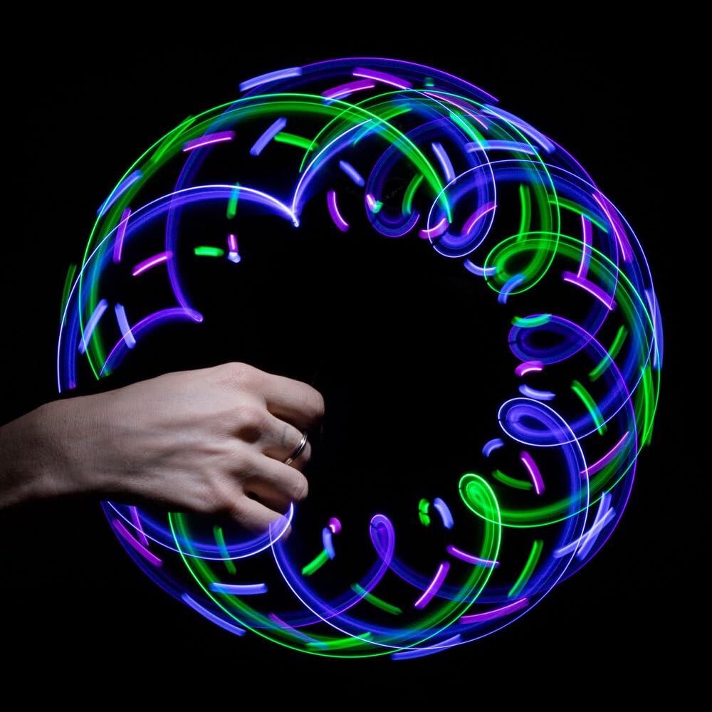 GloFX Pure Bliss multicolor pattern highlights vivid LEDs for immersive performances.