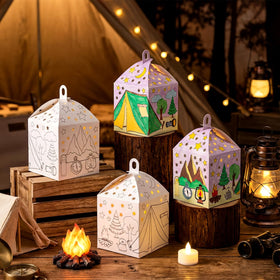 Glooglitter cardstock-lantern-craft—durable material suited for crayons and markers.