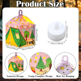 Glooglitter LED light for lanterns—battery-powered and flicker-free for safe indoor use.