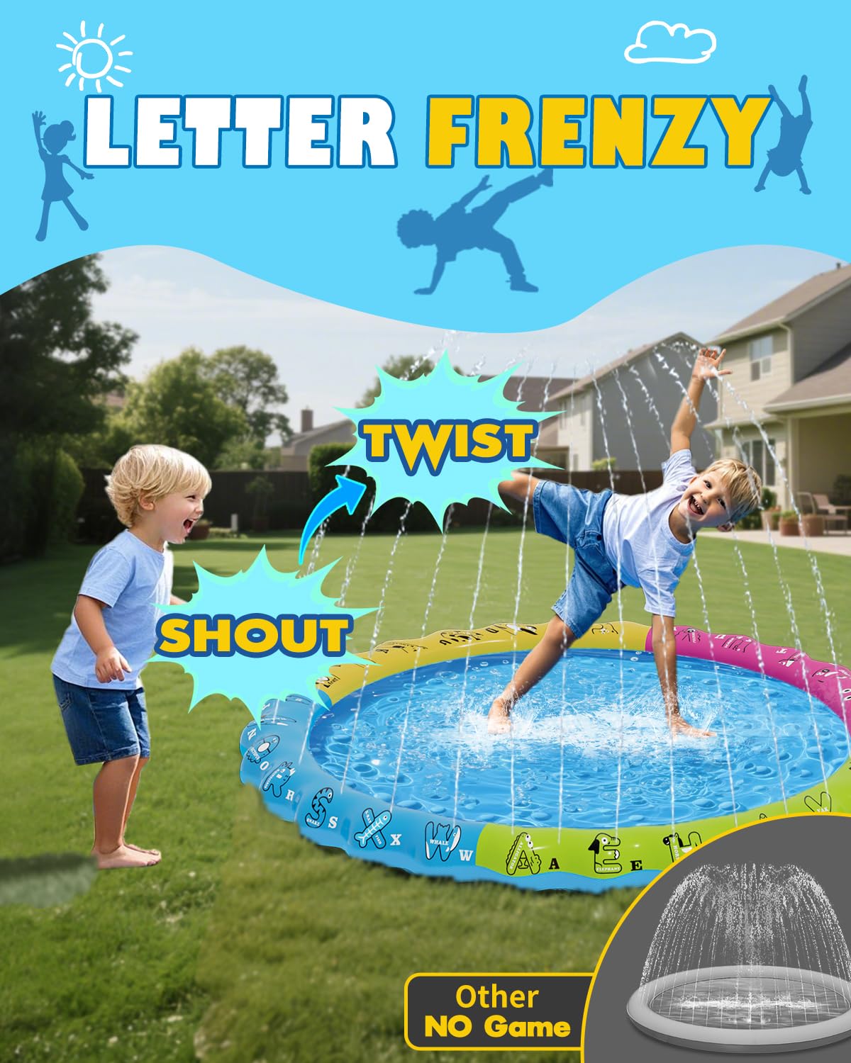GloopGlee easy-setup splash pad for quick garden fun