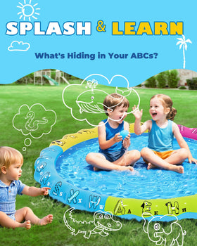 GloopGlee non-slip surface splash pad promotes safe water play