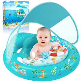 GLOPUS baby float canopy with UPF50+ sun protection.