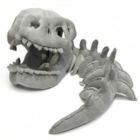 GLOTOYS Dinosaur Skeleton Headgear Pillow creates a lifelike Halloween silhouette.