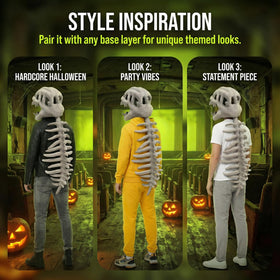 GLOTOYS Spine Extension provides natural drape for a convincing prehistoric effect.