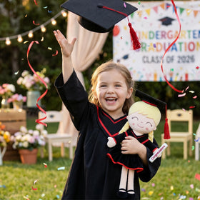Gloveleya doll offers a kid-friendly, huggable companion for ages 2-8.