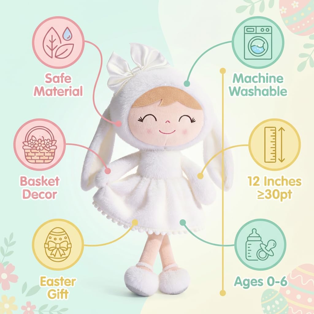 Gloveleya Easter gift plush doll display suggests joyful gifting moments