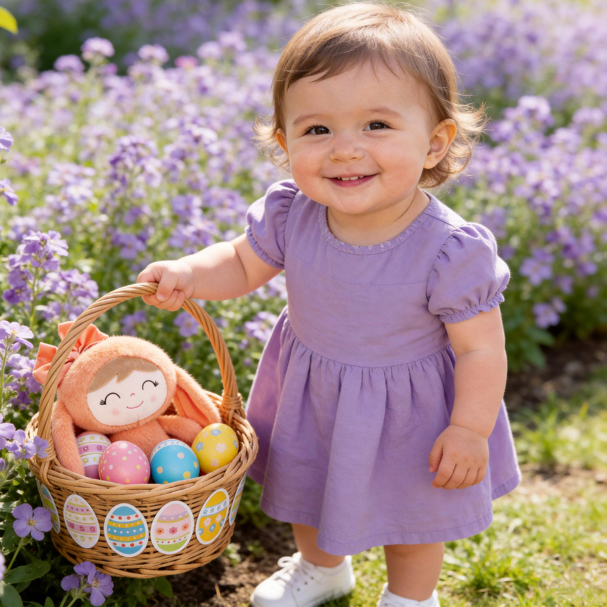Gloveleya safe baby gift idea - gentle playmate for newborns.