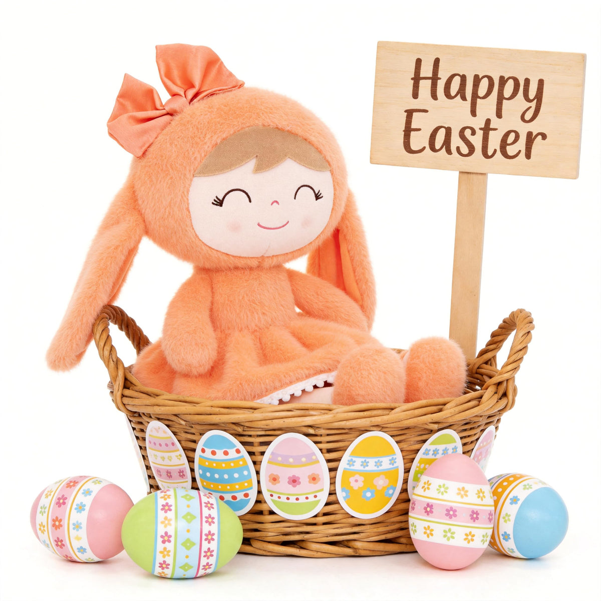 Gloveleya toddler-friendly plush bunny - kid-friendly design for creative play.