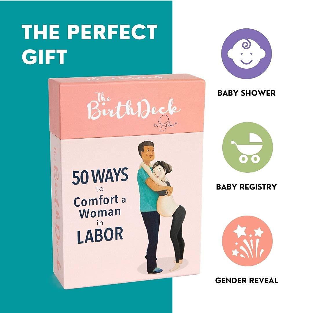 Glow Birth Deck massage techniques cards aiding caregiver comfort during labor