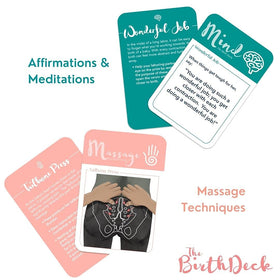 Glow Birth Deck move positions card helps supportive partners