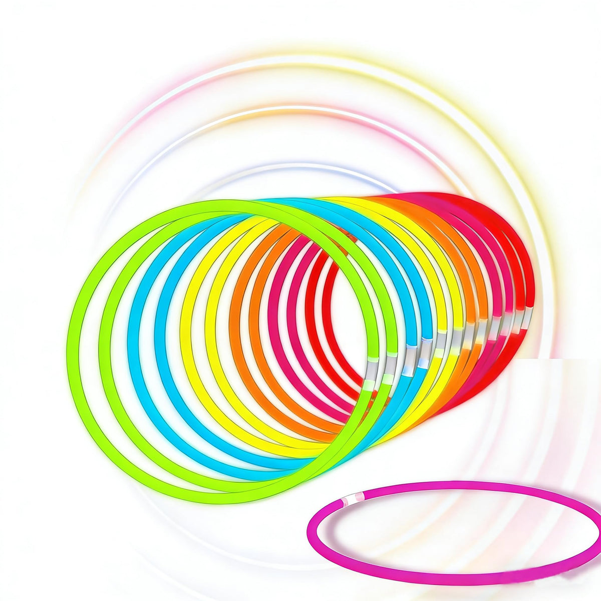 Glow Fever 100ct 22in glow necklaces ready for vibrant parties