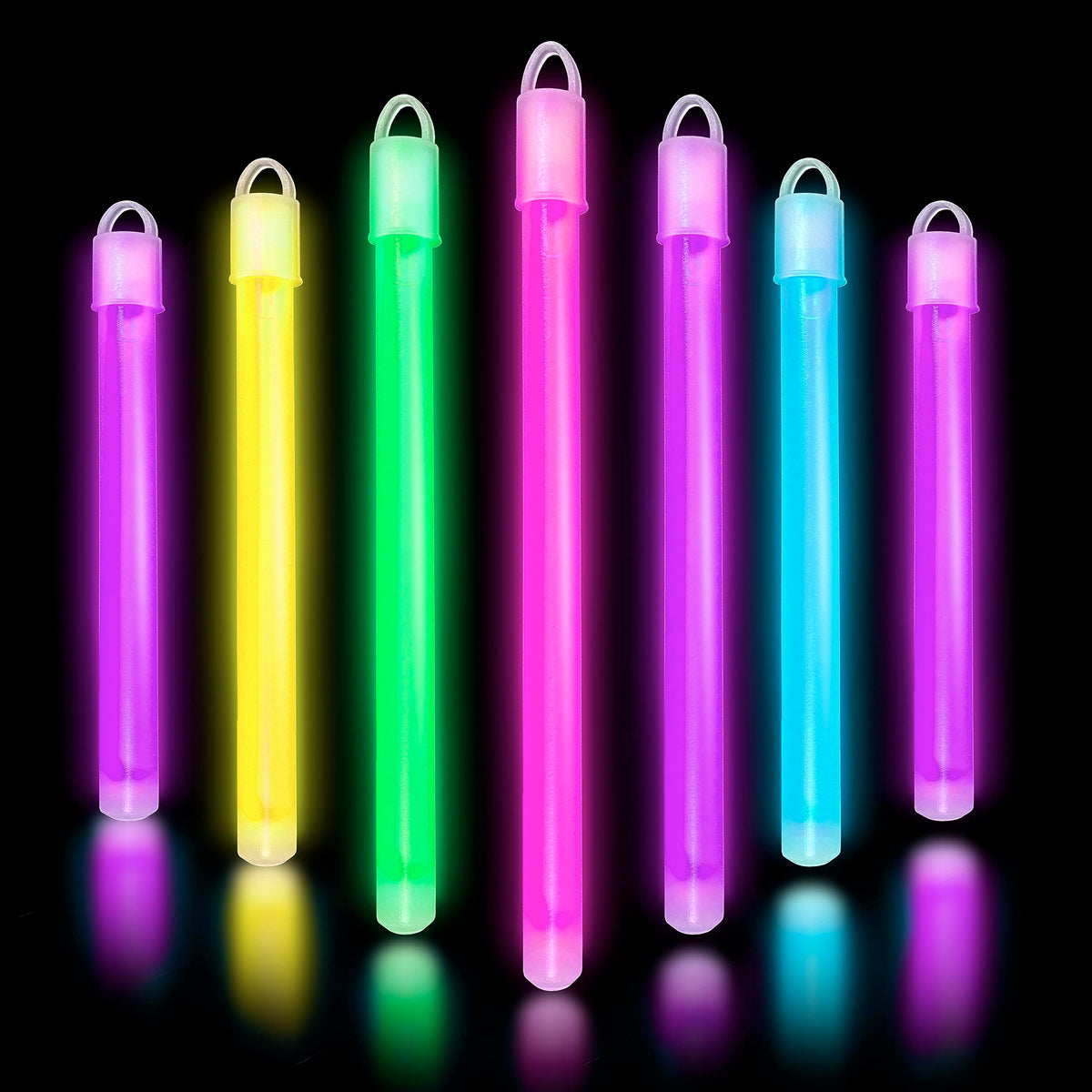 Glow Fever glow stick green end caps for safe party favors