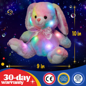 Glow Guards Glowing Singing Plush provides soft night light and lullaby for rest.
