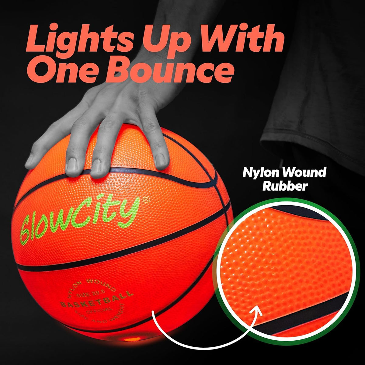 GlowCity Durable rubber shell protects electronics during play