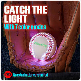 GlowCity LED baseball charging indicator for quick setup