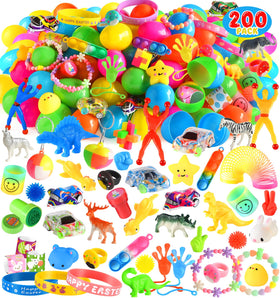 Gloween 200 pack Easter eggs with toys inside, ideal for classroom prizes.