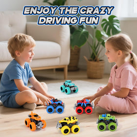 Gloween Monster Trucks compact size fits small hands for quick launches.