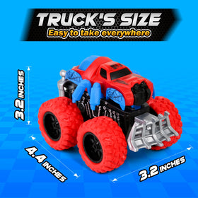 Gloween Monster Trucks durable plastic body supports rough play and longevity.
