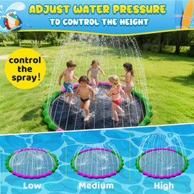 Glowpoint splash pad offers 0.5mm thickened PVC for durable summer use