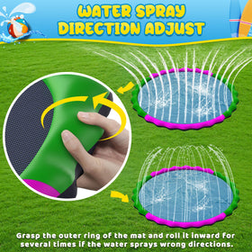 Glowpoint pet-friendly splash pad ready for dogs to cool off and play