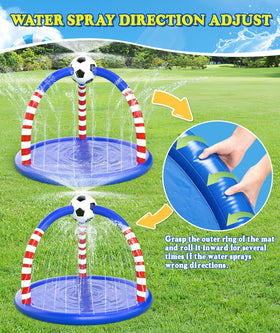 Glowpoint Splash Pad easy setup and quick drainage.