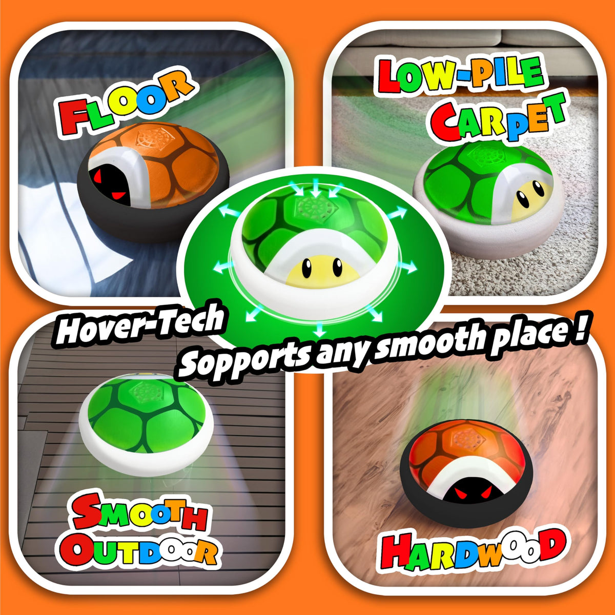 Glückpa hover soccer ball soft foam bumpers protect furniture
