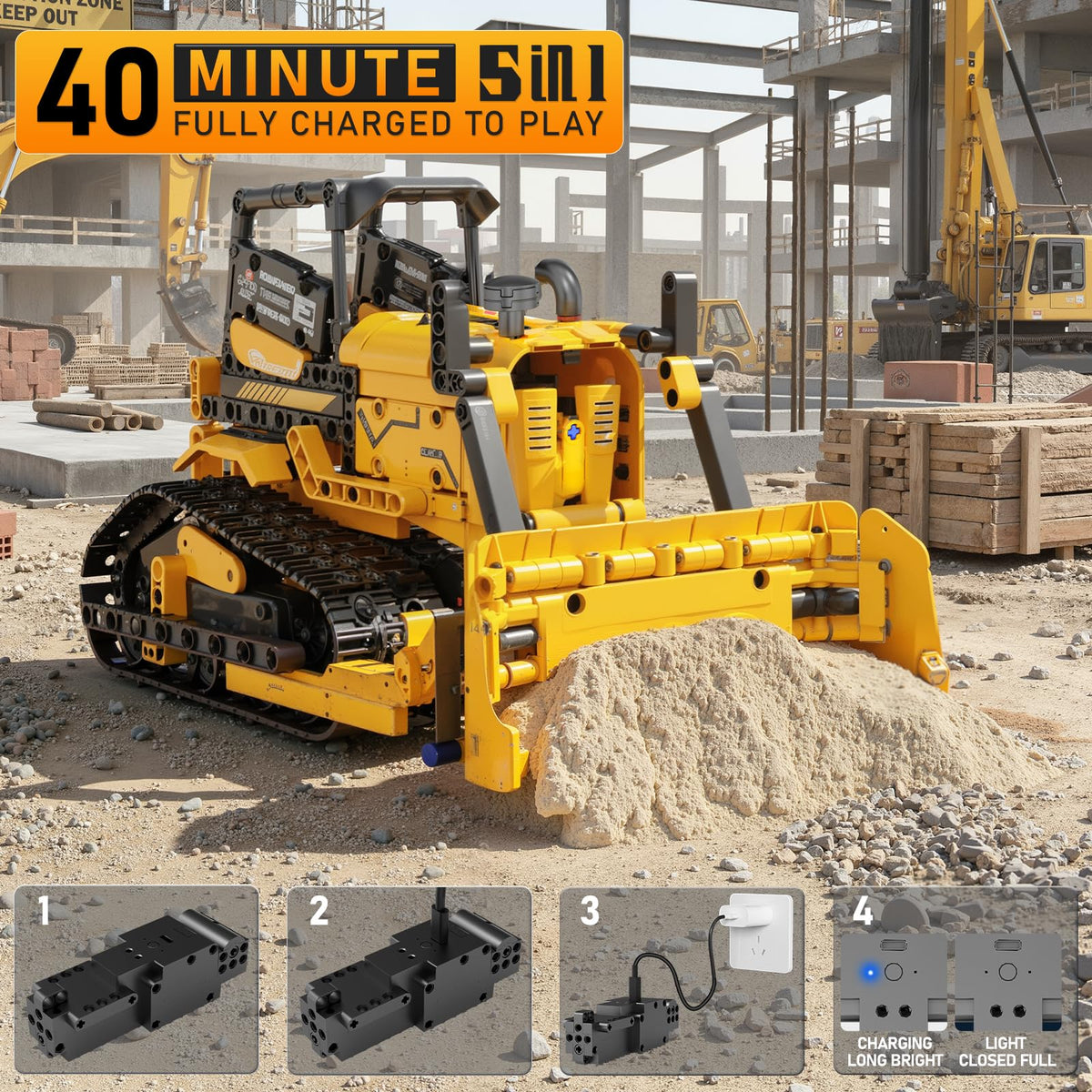 GLUISEUR forklift model E construction scene for creativity