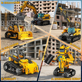 GLUISEUR model B excavator with remote control for versatile play