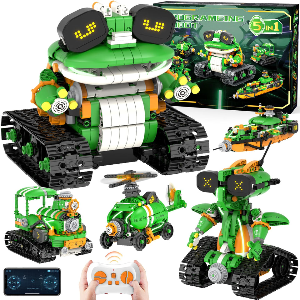 GLUISEUR STEM frog-model with animated LED eyes for interactive play.
