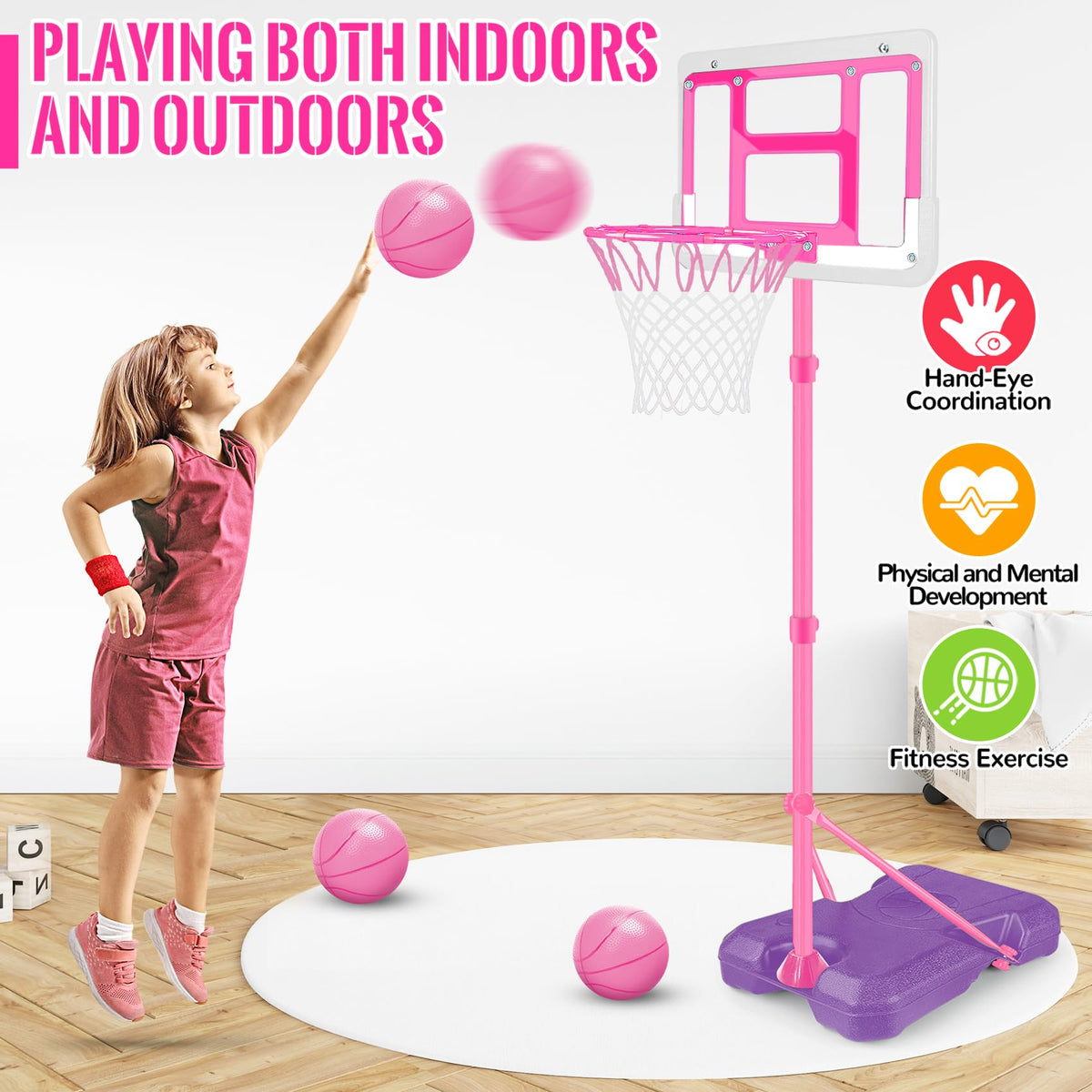 GMAOPHY 2-in-1 design allows hanging or standing installation