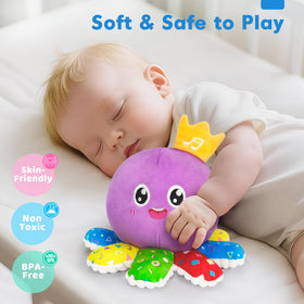 GMAOPHY octopus toy music mode delivers cheerful melodies for sensory development.