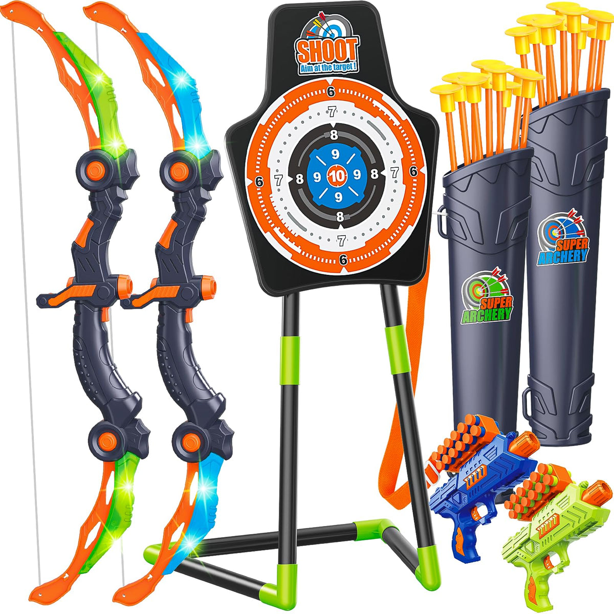 GMAOPHY LED archery set supports family-friendly fun.