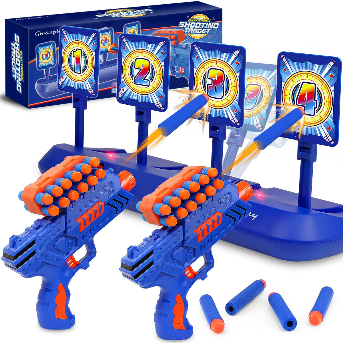 GMAOPHY digital shooting targets front view with colorful targets boosts focus