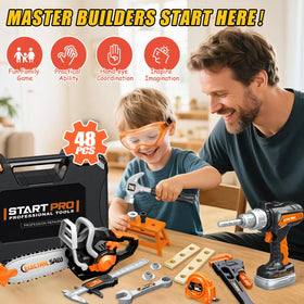 GMAOPHY electric drill toy with interchangeable bits offering realistic pretend construction