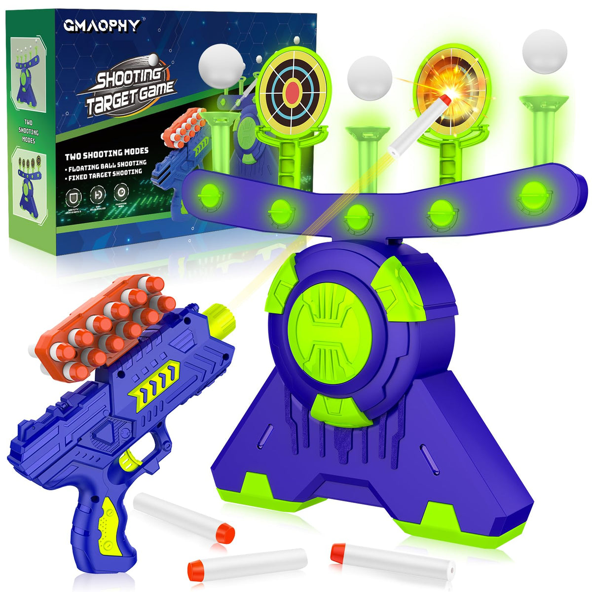 GMAOPHY floating ball targets enable adjustable air play for challenging shots.
