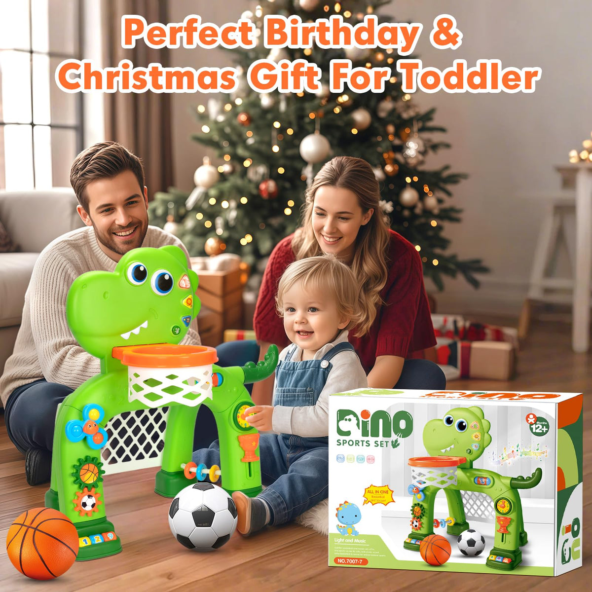 GMAOPHY gift box ready image shows ready-to-gift dinosaur sports toy.