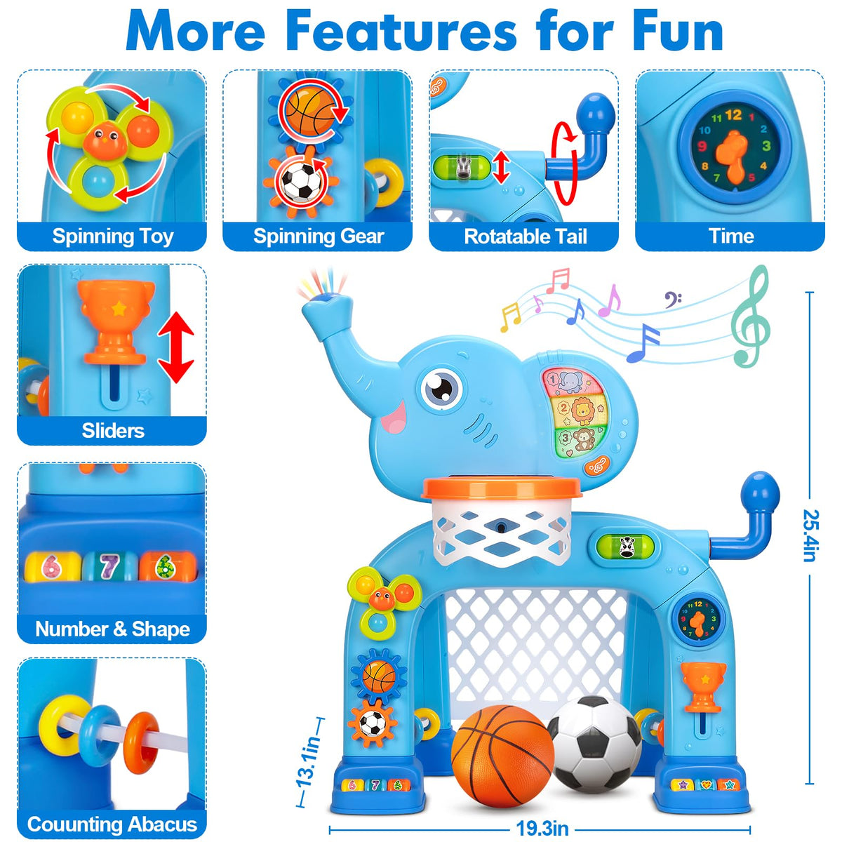 GMAOPHY elephant themed interactive design captures toddler imagination