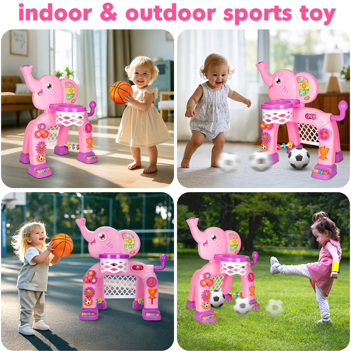 GMAOPHY interactive lights and sounds enhance excitement during play.