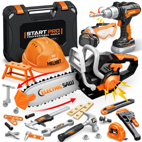 GMAOPHY Kids Tool Set 48pcs in portable toolbox for imaginative building play