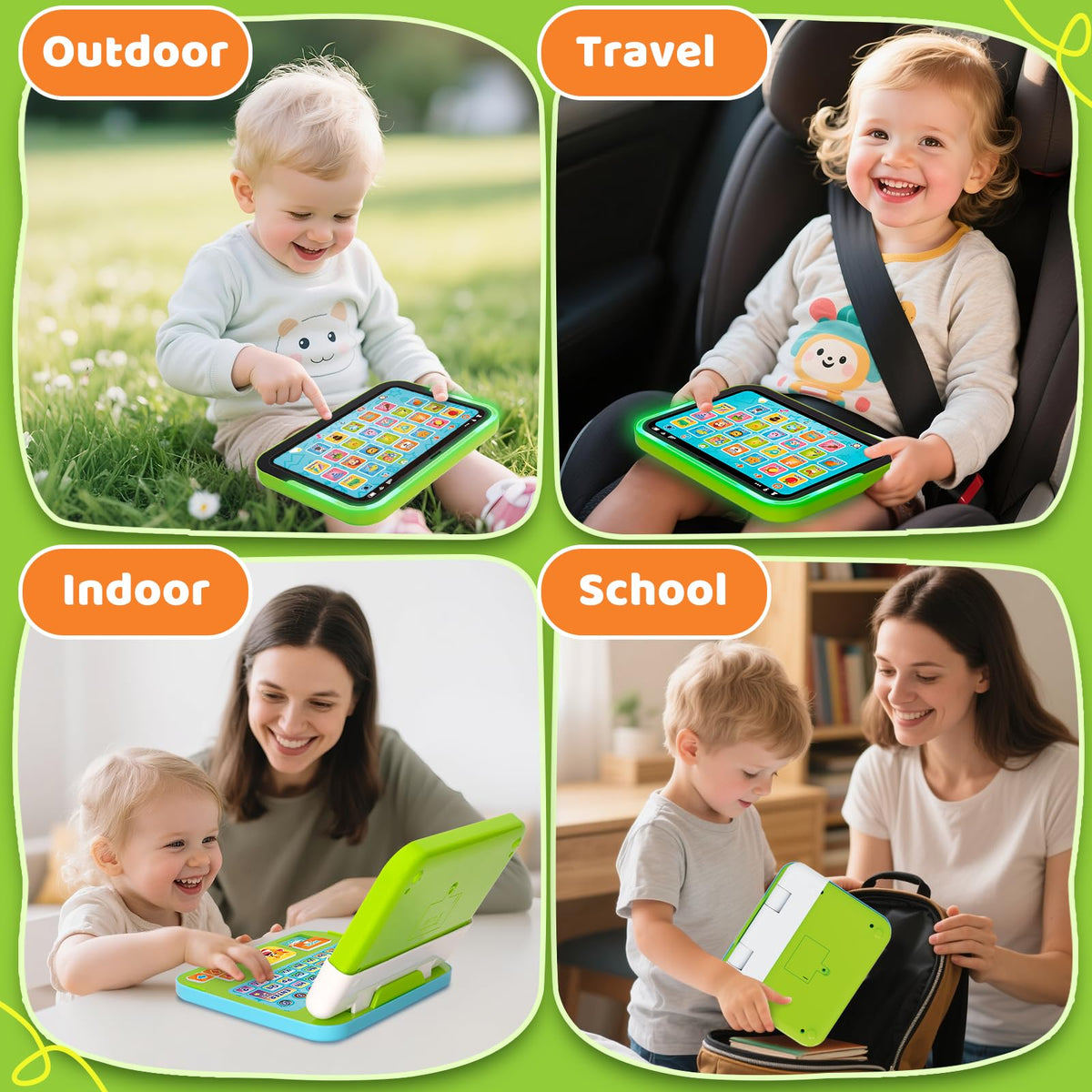 GMAOPHY safety features include ABS plastic and rounded edges for safe handling.