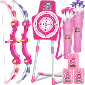 GMAOPHY LED bow and arrow toy pink pack for night practice