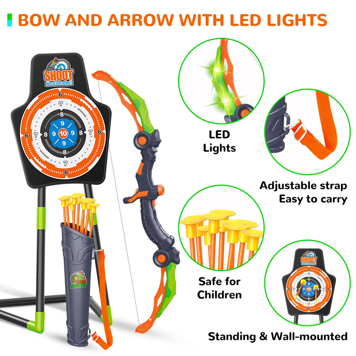 GMAOPHY lightweight bow suitable for indoor and outdoor use.