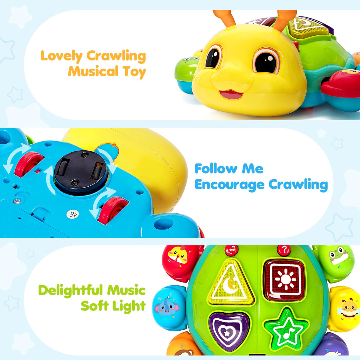 GMAOPHY safe ABS material ensures gentle, durable play for infants.